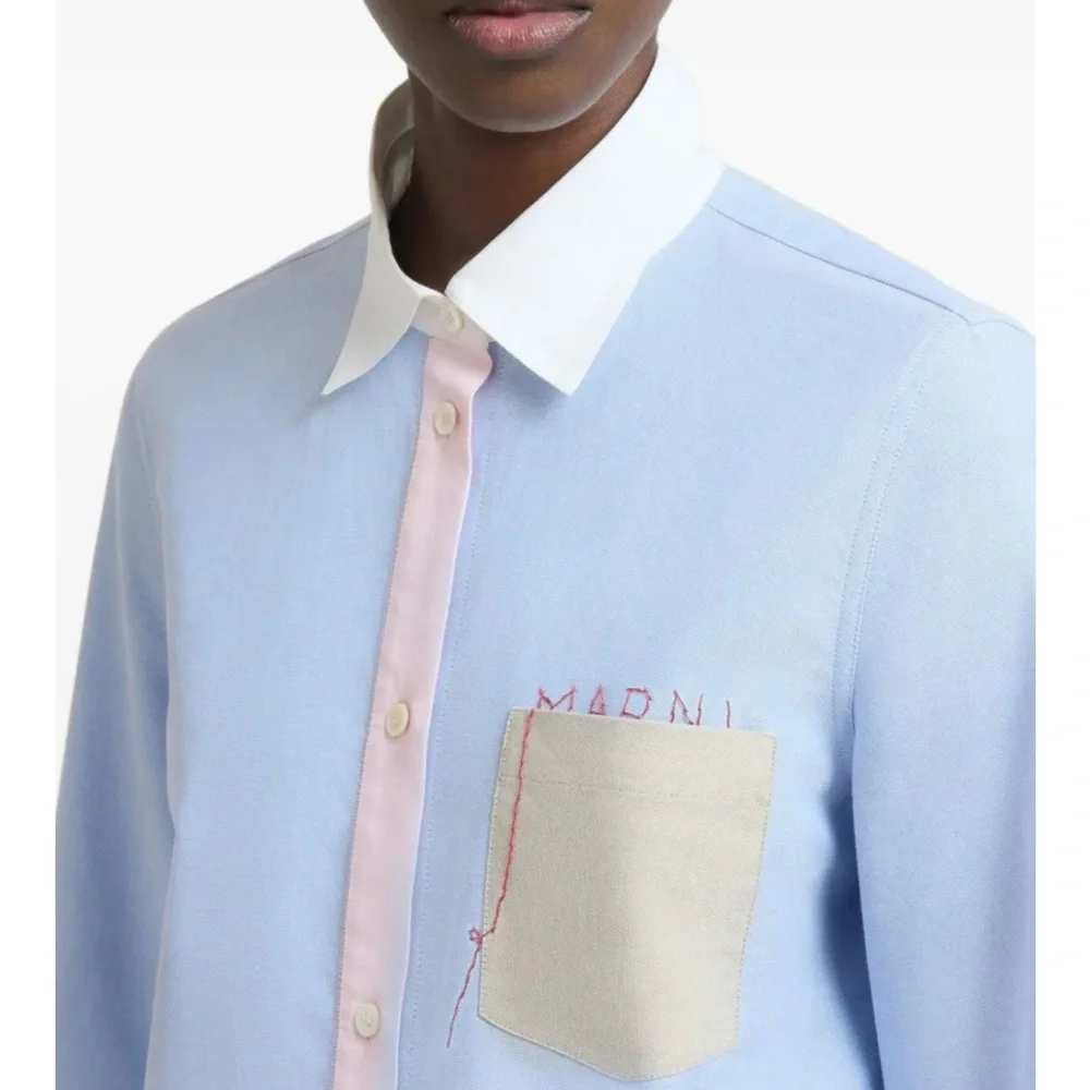 Marni contrast collar oxford button down BNWT - Picture 2 of 12